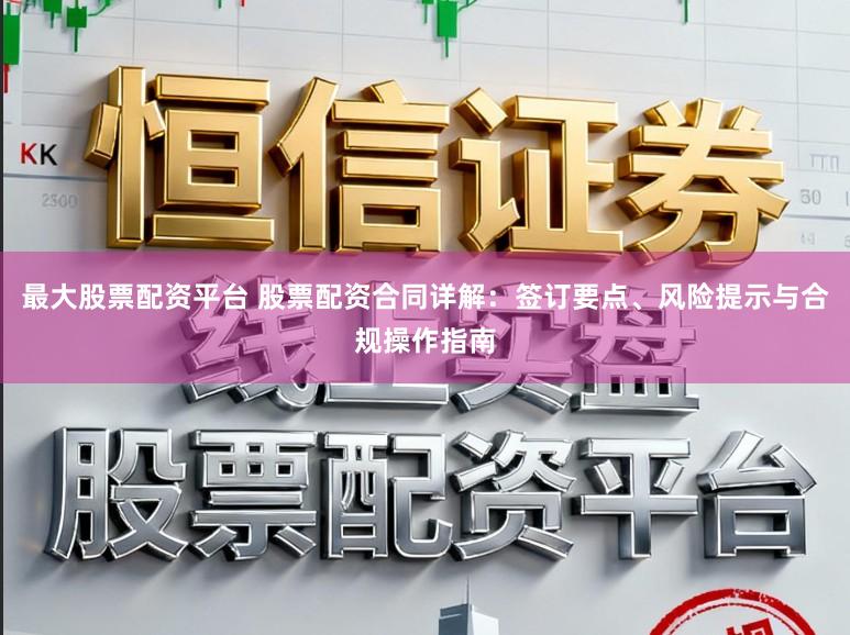 最大股票配资平台 股票配资合同详解：签订要点、风险提示与合规操作指南